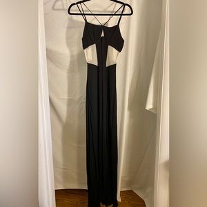 Black floor length dress
